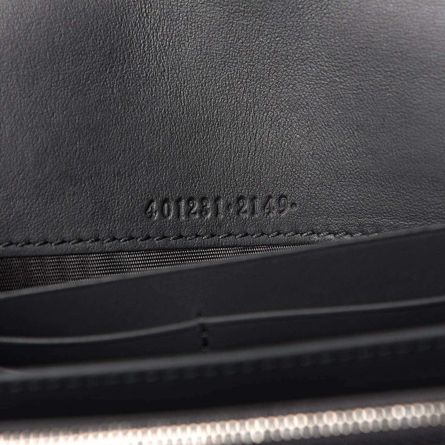 Suede Mini Dionysus Chain Wallet Black
