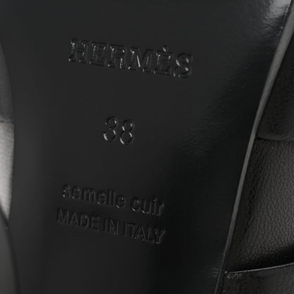 Hermes Nappa Hanna 95 Sandal 38 Black 7 of 9