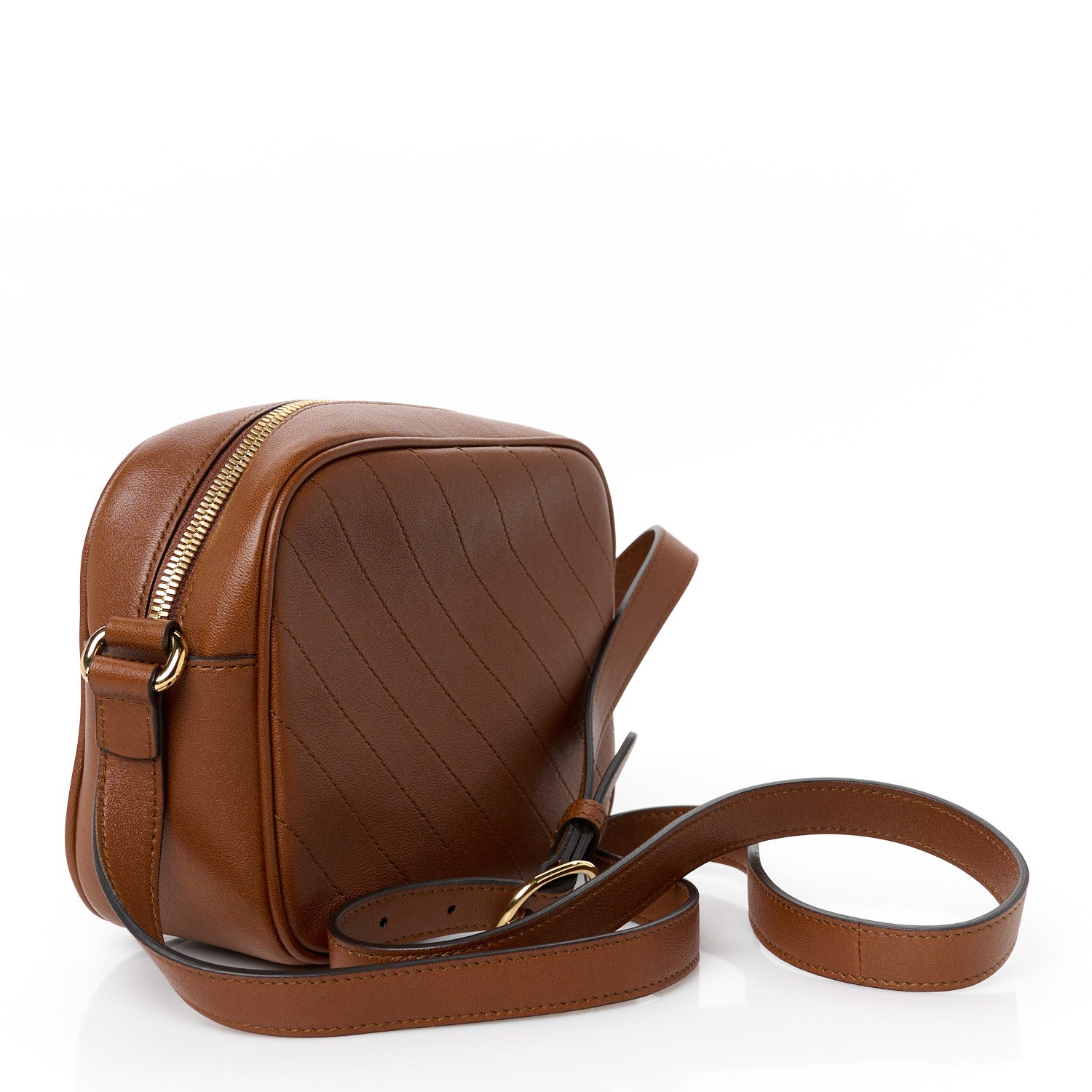 Gucci Sakai Be Green Calfskin Diagonal Stitched Small Blondie Shoulder Bag Cuir 3 of 10