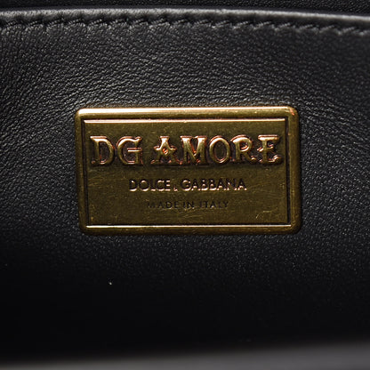 Dolce & Gabbana Smooth Calfskin Small DG Amore Envelope Bag Black 6 of 9