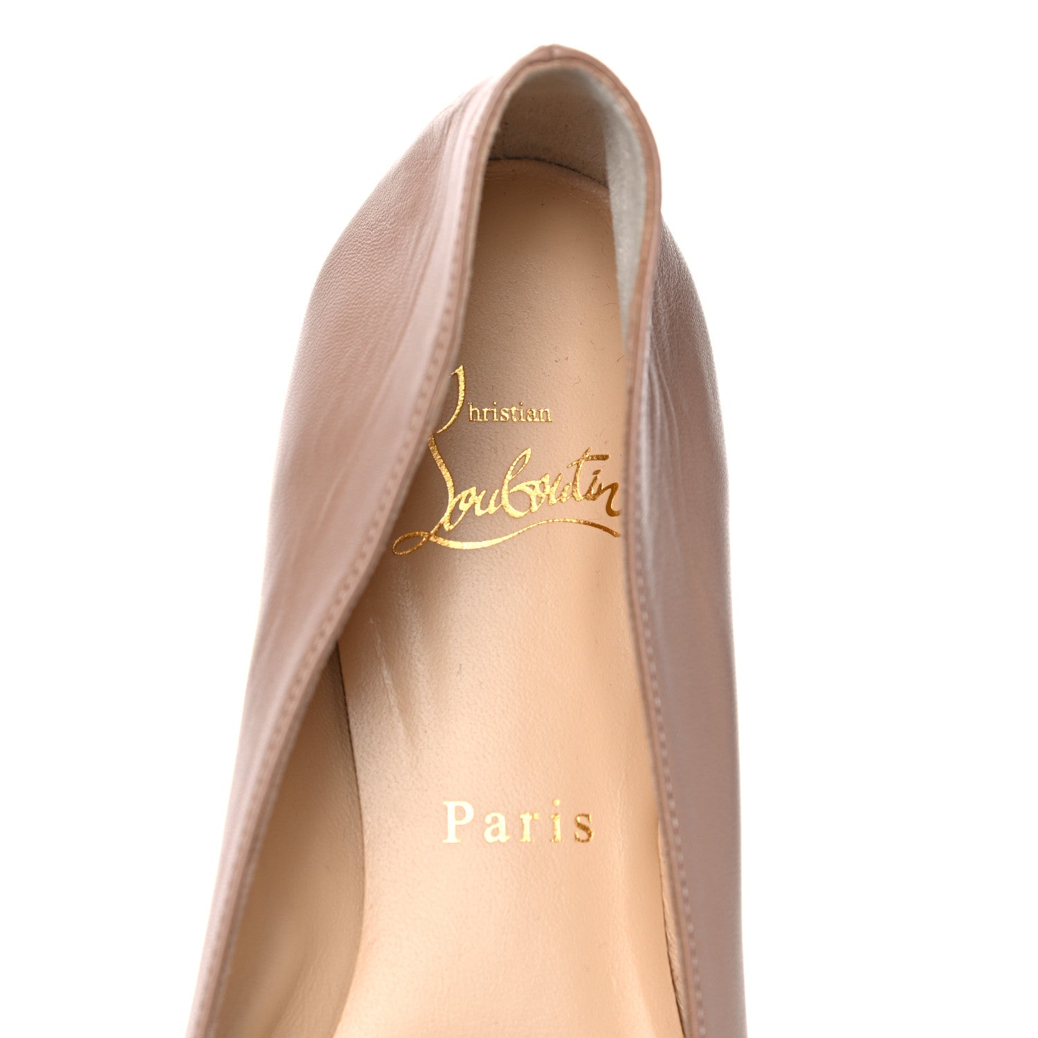 Christian Louboutin Nappa Eloise Flats 39.5 Nude 7 of 10