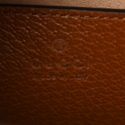 Gucci Textured Dollar Calfskin Web Small Diana Tote Bag Cuir Black 6 of 10