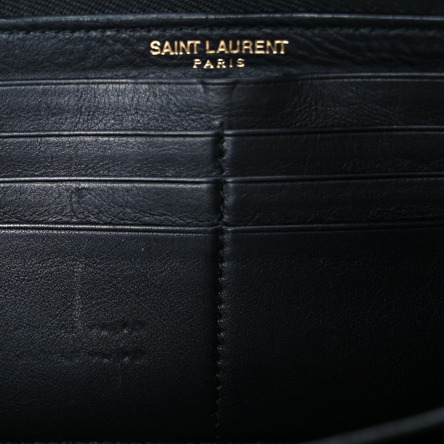 Saint Laurent Calfskin Classic Y Ligne Zip Around Wallet Black 13 of 16