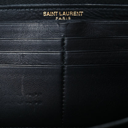 Saint Laurent Calfskin Classic Y Ligne Zip Around Wallet Black 13 of 16
