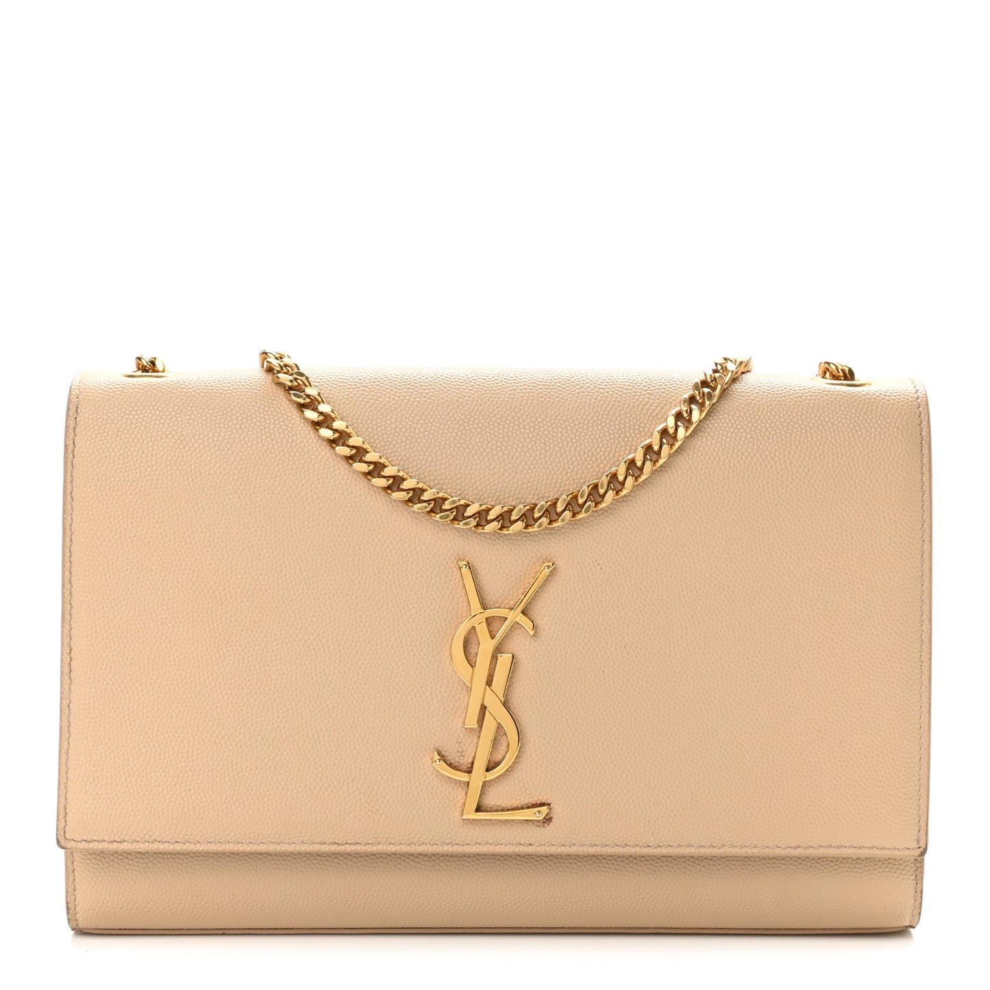 Grain De Poudre Medium Monogram Kate Satchel Dark Beige