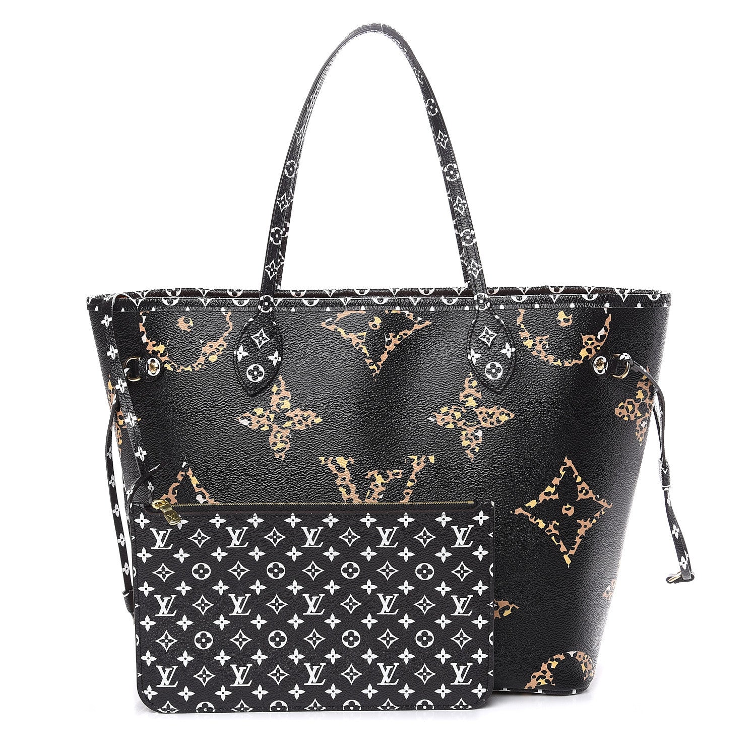 Louis Vuitton Monogram Giant Jungle Neverfull MM Black 1 of 14