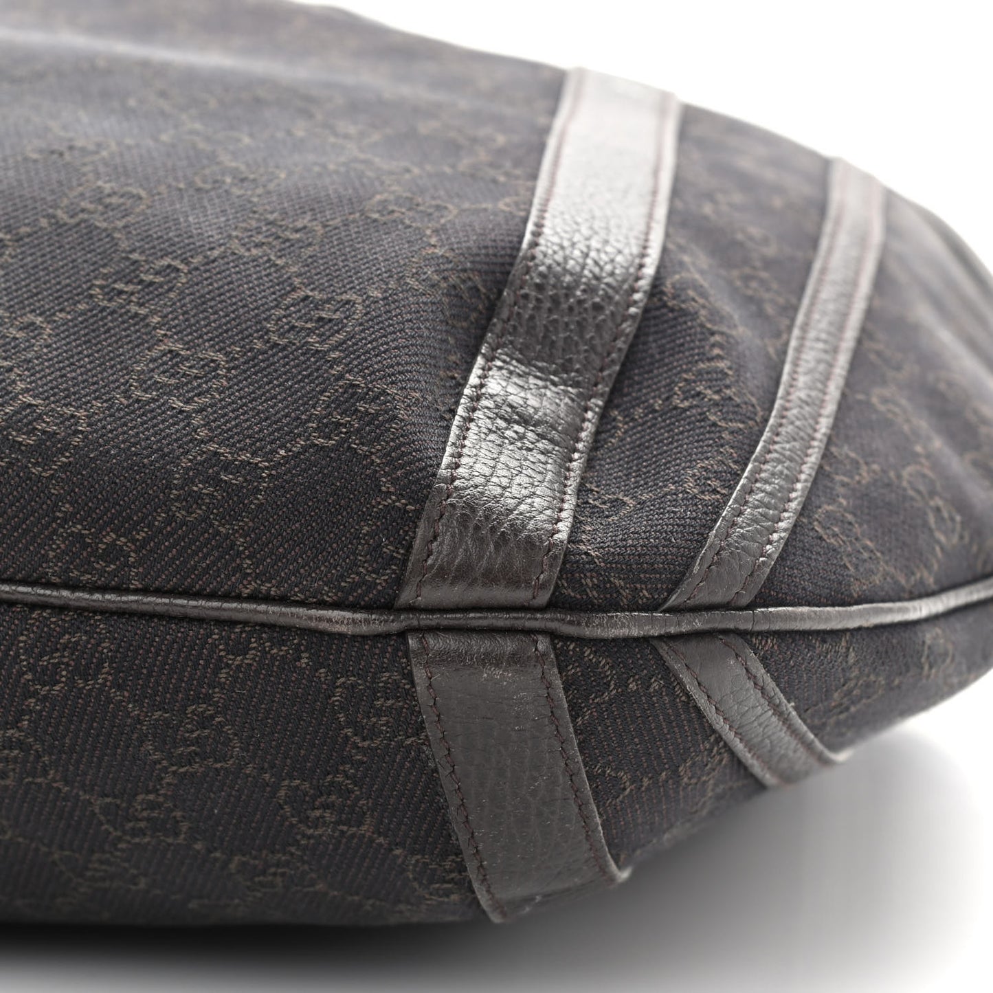 Monogram Medium Abbey Convertible Tote Dark Brown