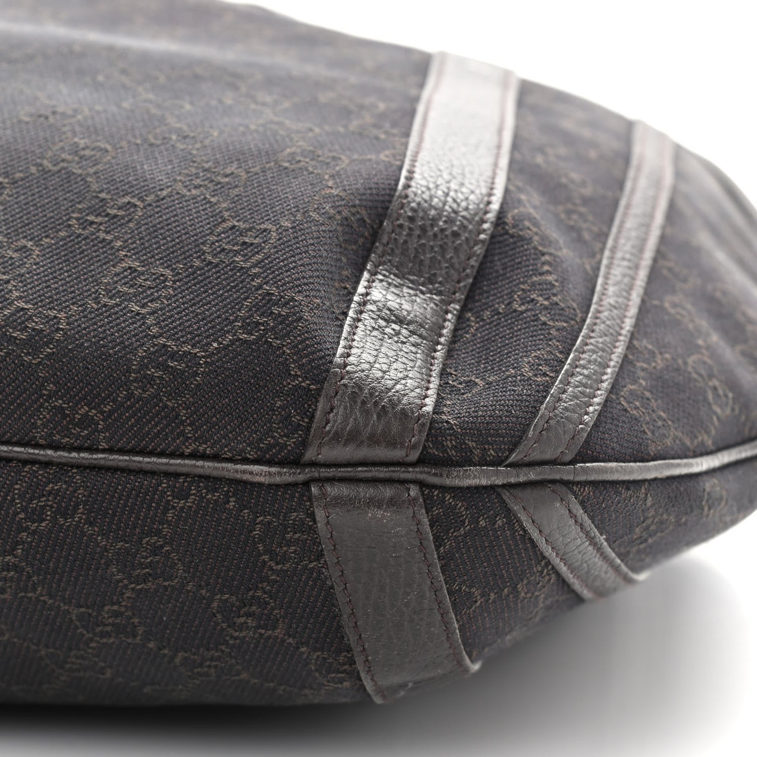 Gucci Monogram Medium Abbey Convertible Tote Dark Brown 9 of 14