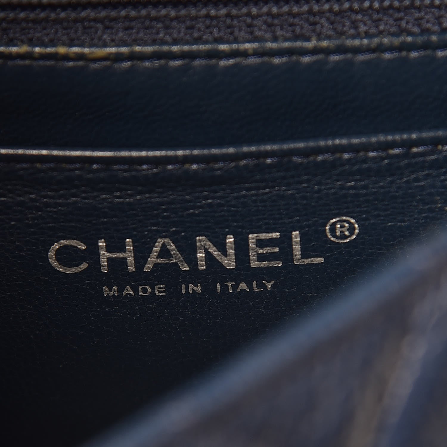 Chanel Caviar Quilted Mini Rectangular Flap Navy 9 of 13