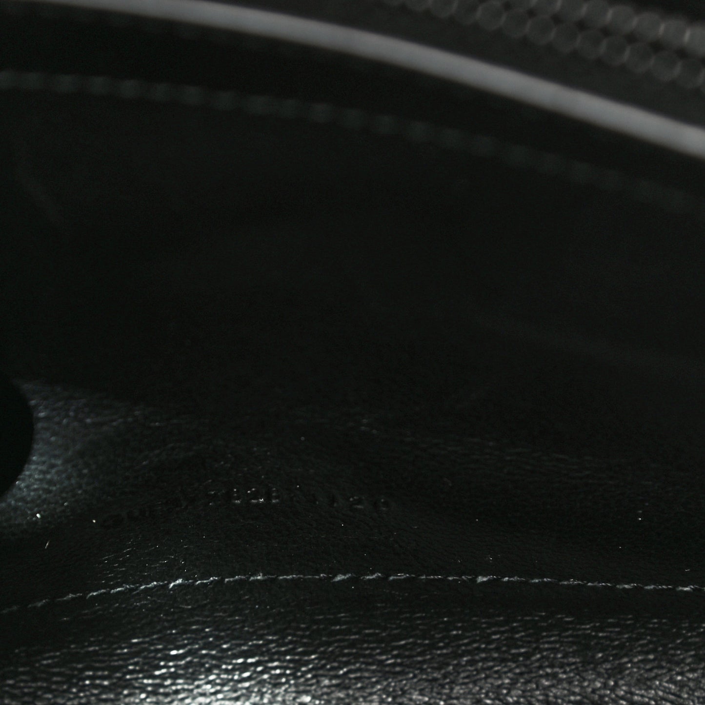 Grain De Poudre Matelasse Chevron Monogram Chain Wallet Black