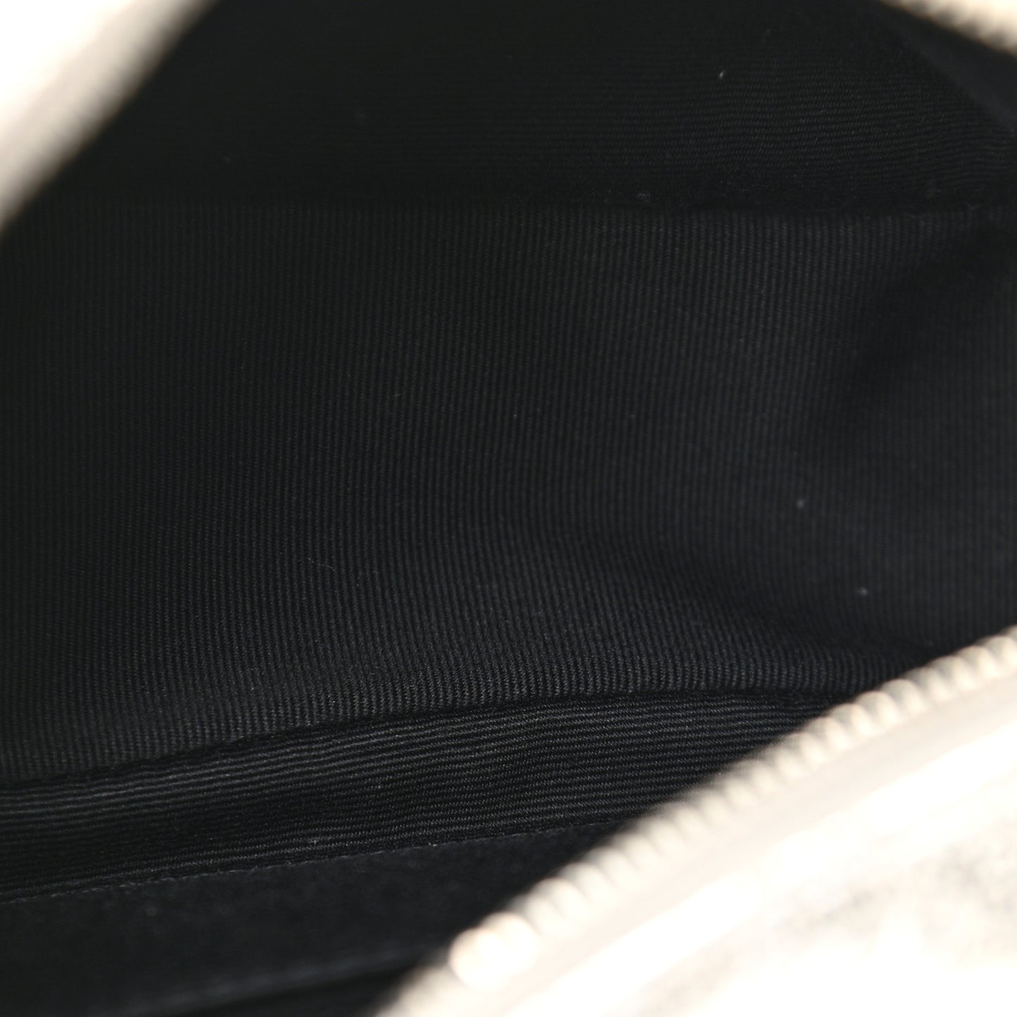 Metallic Lambskin Monogram Lou Belt Bag Argento