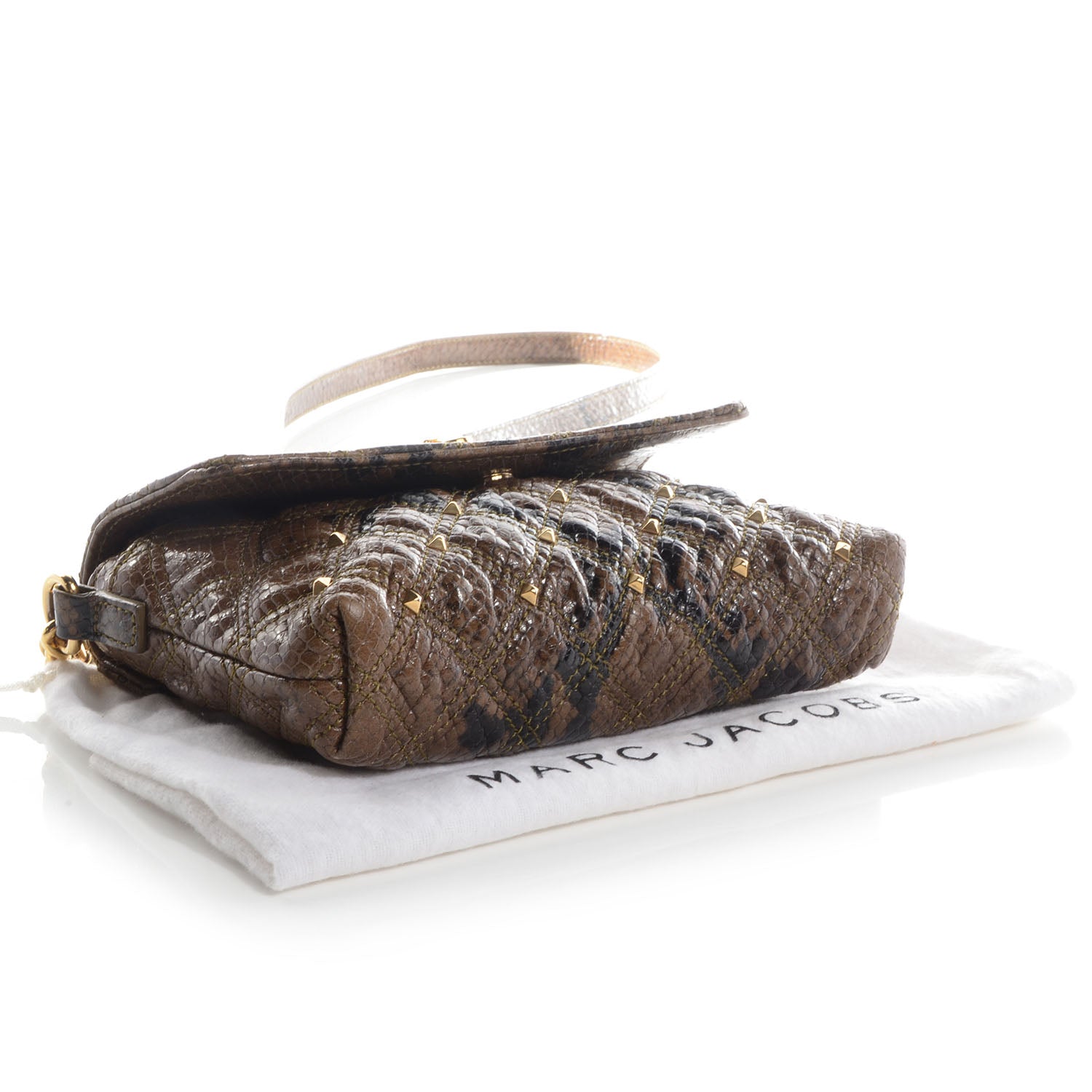 Marc Jacobs Python Embossed Stardust Single Brown 4 of 9