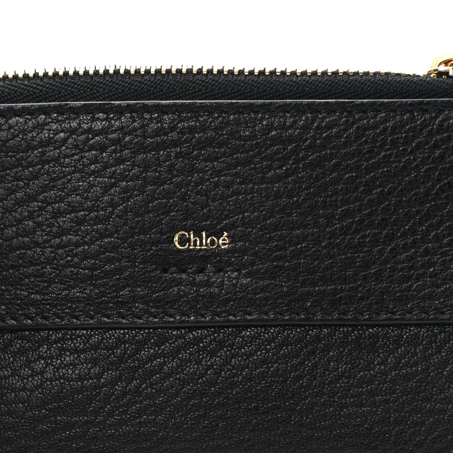 Chloe Grained Calfskin Drew Card Holder Black 6 of 7