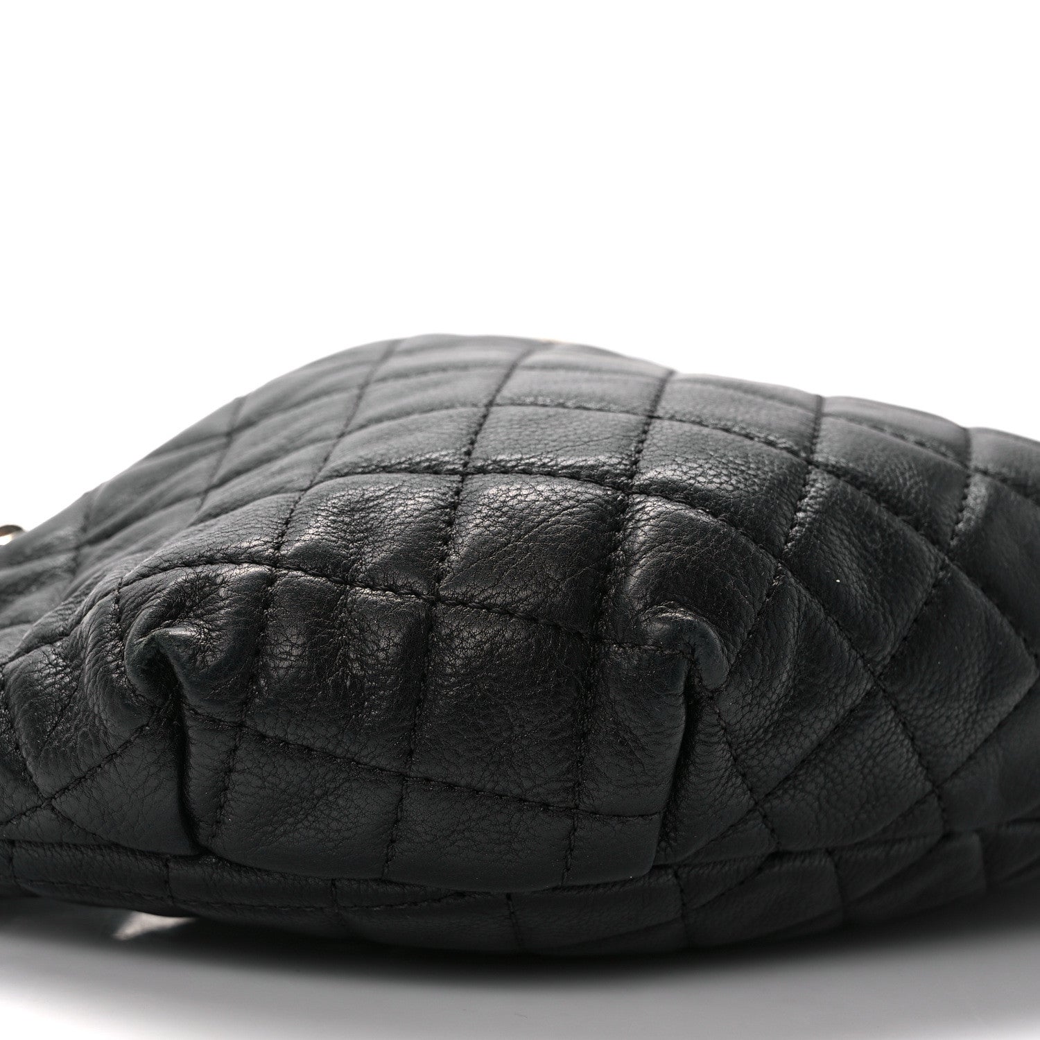 Chanel Calfskin Quilted Banane Waist Bag Fanny Pack Black 9 of 11