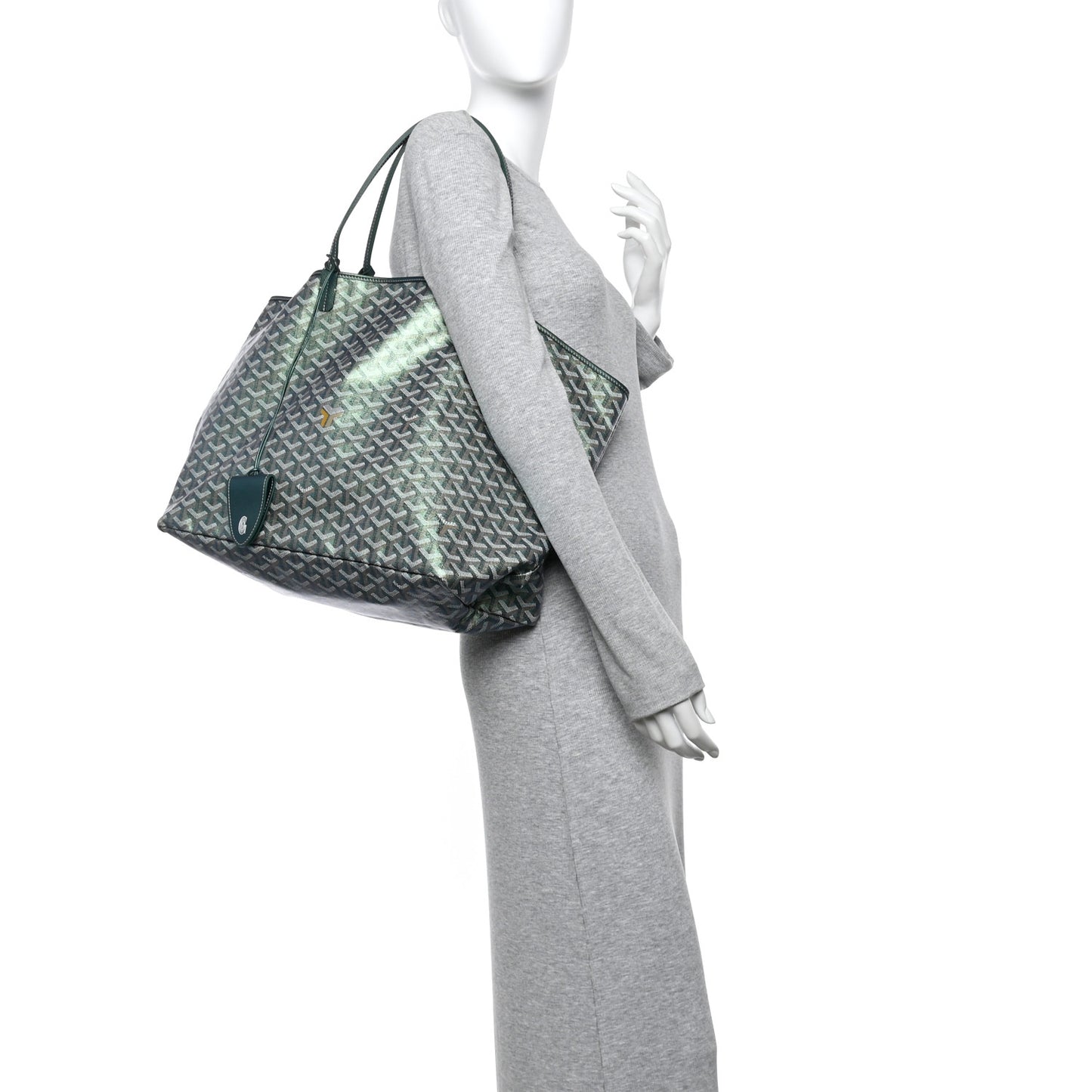 Iridescent Goyardine Saint Louis GM Pearly Green
