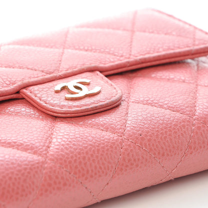 Chanel Caviar Quilted Medium Flap Wallet Pink 4 of 8