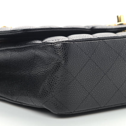 Chanel Caviar Quilted Medium Double Flap Black 8 of 9