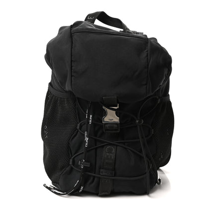 Celine Gabardine Logo Web Trekking Medium Backpack Black 1 of 9