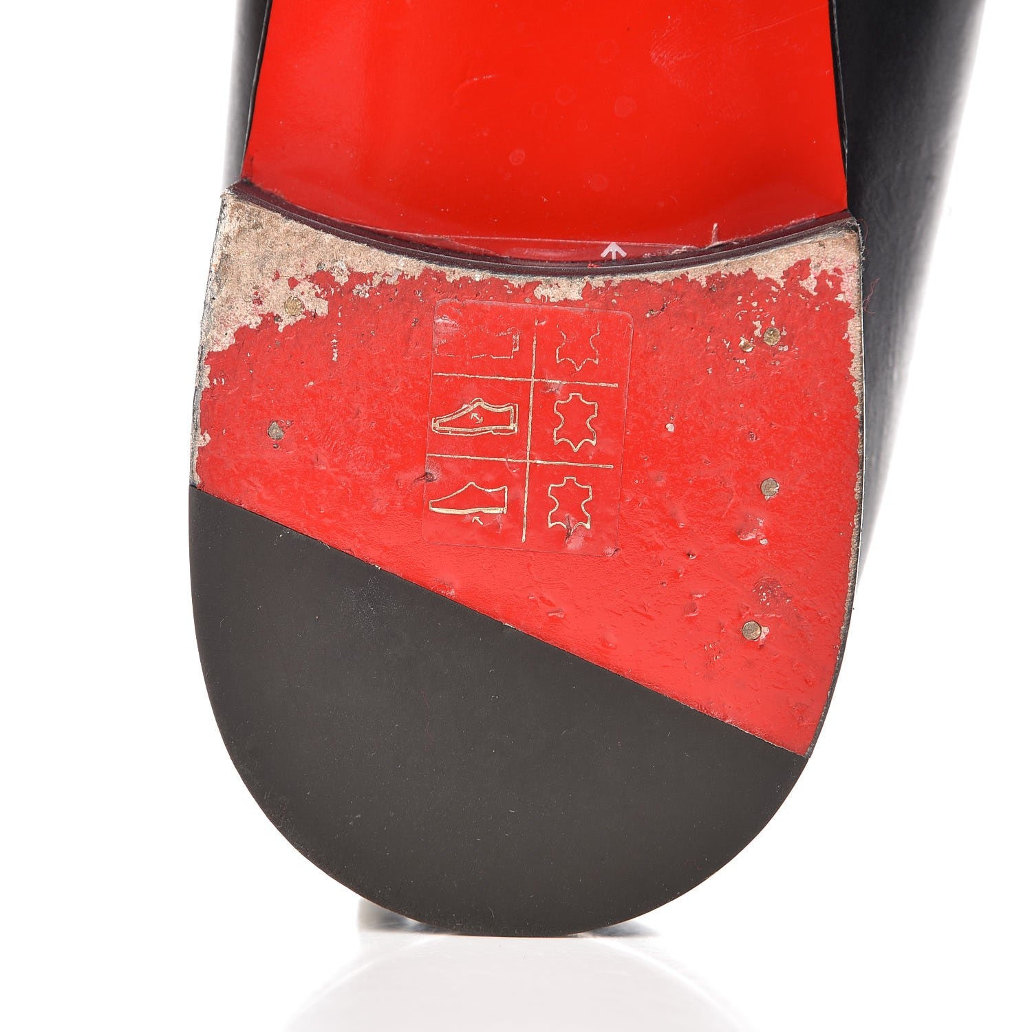 Christian Louboutin Calfskin Spikes Degra Flat Loafers 42 Black 13 of 16