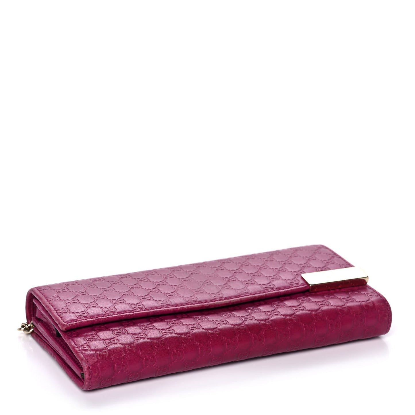Soft Microguccissima Dice Chain Wallet Bright Bouganville