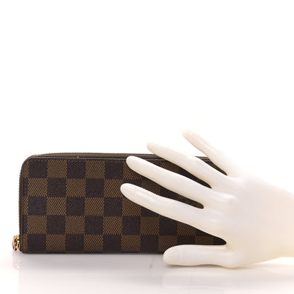 Louis Vuitton Damier Ebene Clemence Wallet Cherry 2 of 9