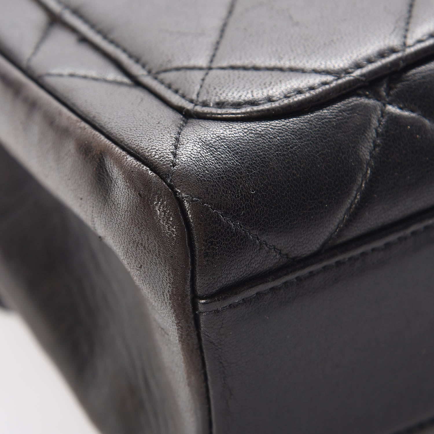 Chanel Lambskin Quilted Shoulder Bag Black 13 of 15