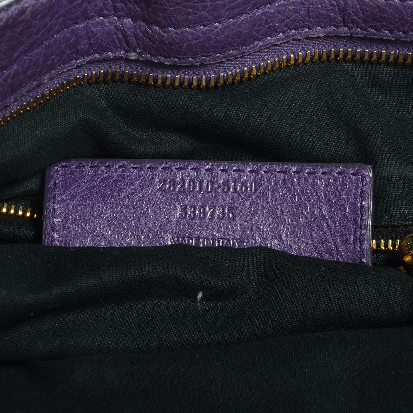 Agneau Giant 12 Gold Hardware Velo Dark Violet