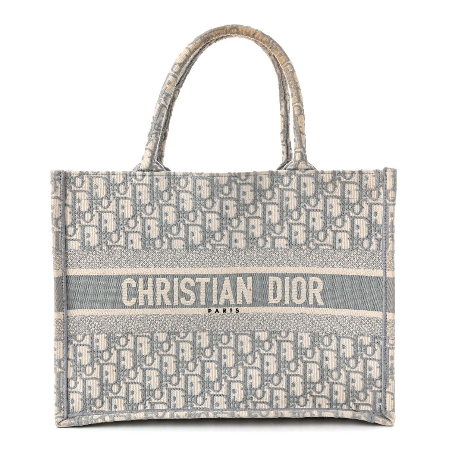 Christian Dior Oblique Medium Book Tote Grey 1 of 12