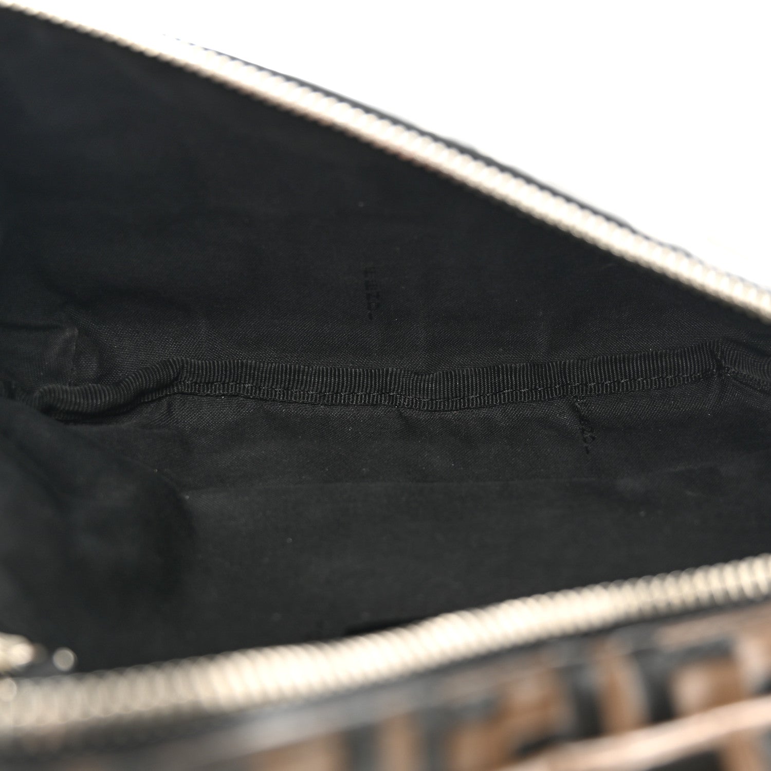 Fendi Vitello Century Bi-Color FF 1974 Embossed Belt Bag Maya Black 5 of 15