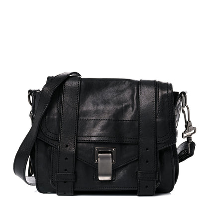 Proenza Schouler Lambskin PS1 Mini Pouch Messenger Black 1 of 12