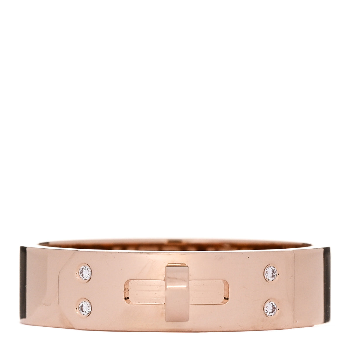 18K Rose Gold Diamond PM Kelly Ring 55 7.25
