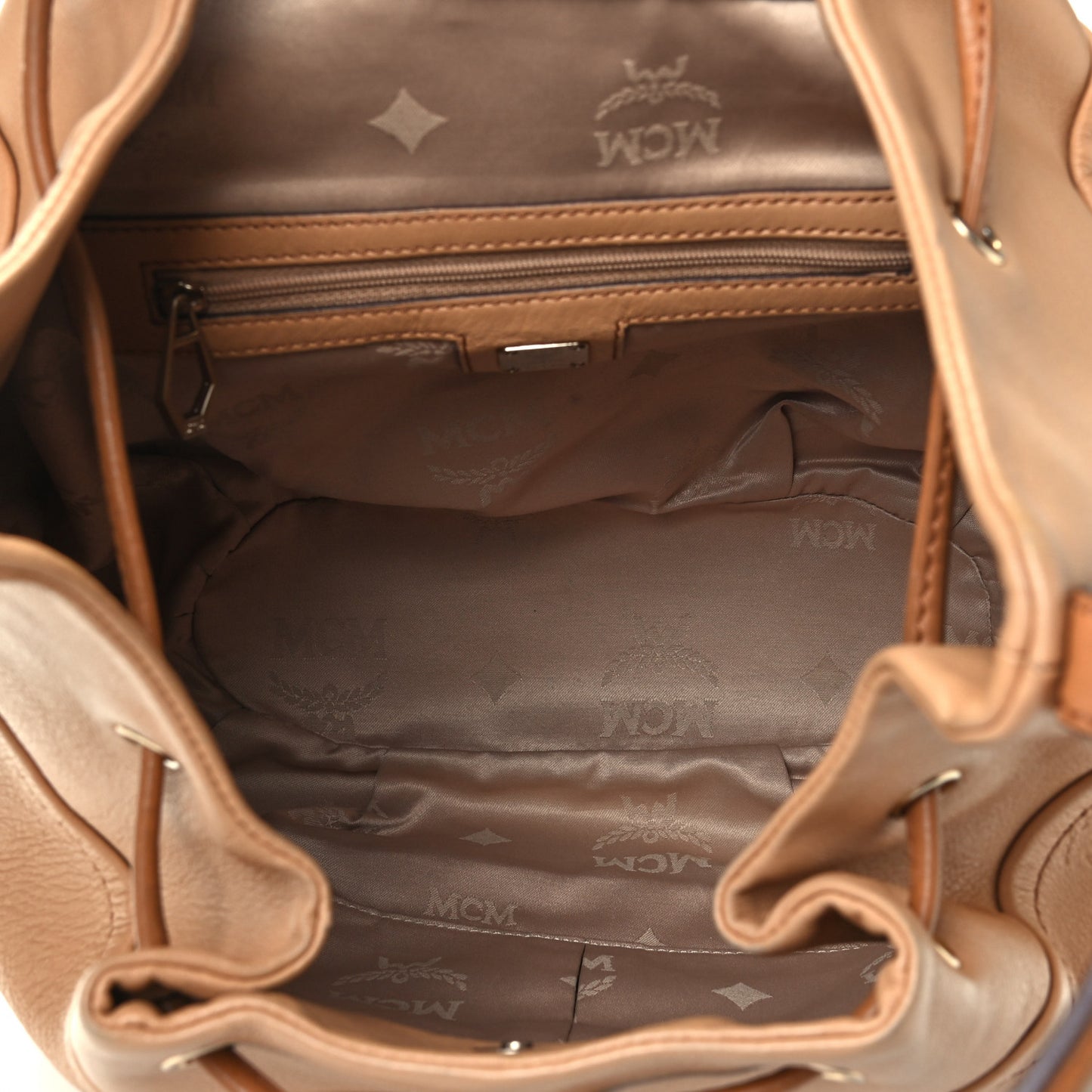 Calfskin Ottomar Drawstring Shoulder Bag Beige