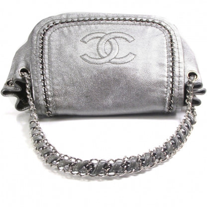 Chanel Luxe Ligne Flap Bag Silver 6 of 13