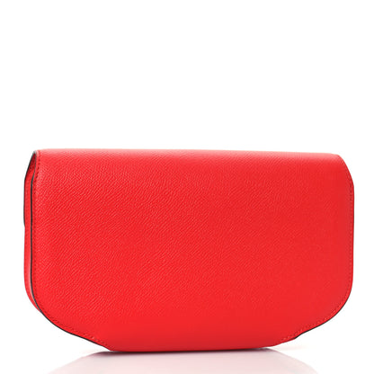 Hermes Epsom Cherche Midi Clutch Rouge Tomate 3 of 9