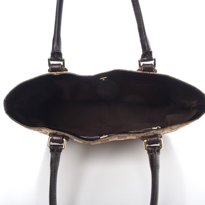 Gucci Monogram Medium Hasler Tote Dark Brown 5 of 13