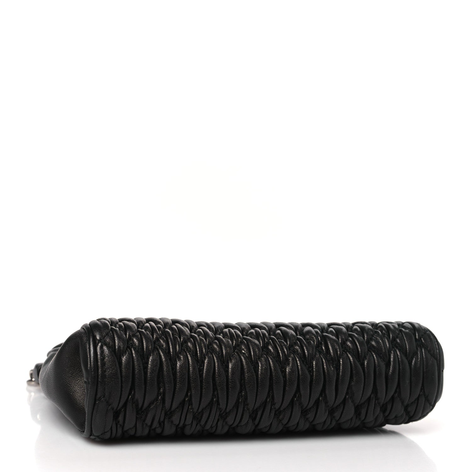 Miu Miu Nappa Matelasse Crystal Shoulder Bag Black 4 of 8