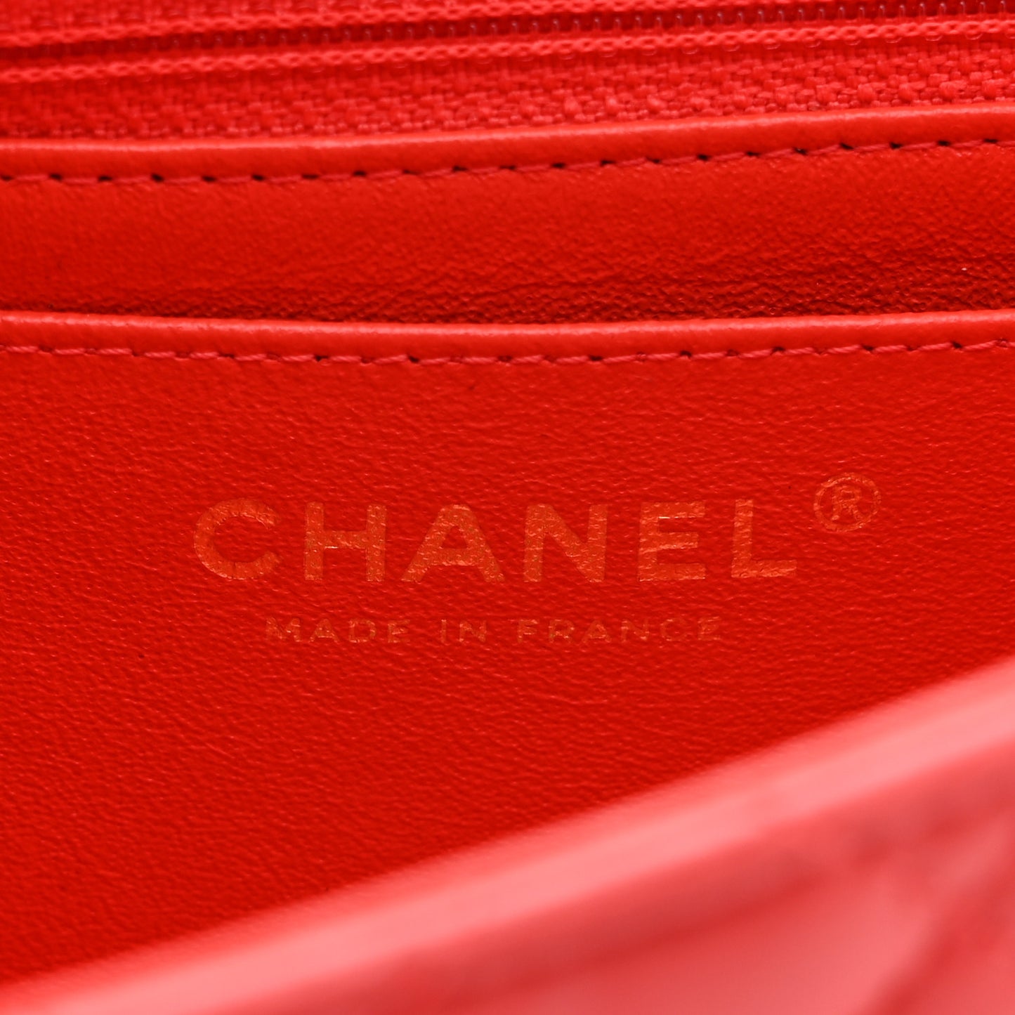 Lambskin Quilted Mini Square Flap Red