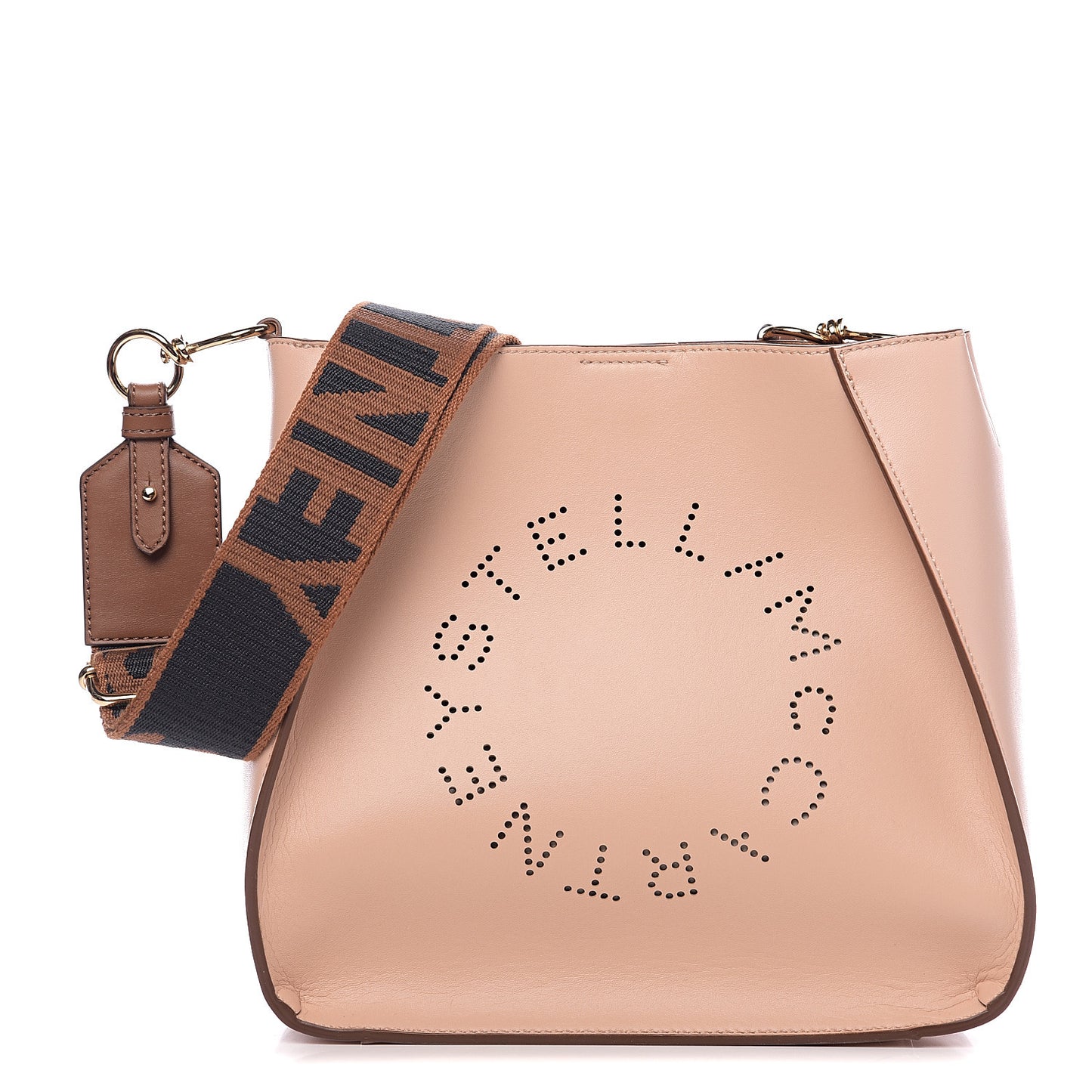 Eco Alter Nappa Perforated Logo Mini Crossbody Blush Pink