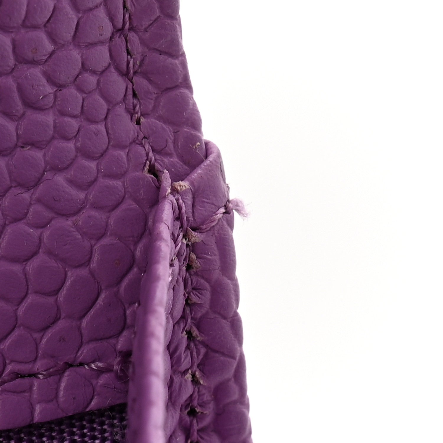 Chanel Caviar Quilted Boy Flap Card Holder Purple 10 of 10