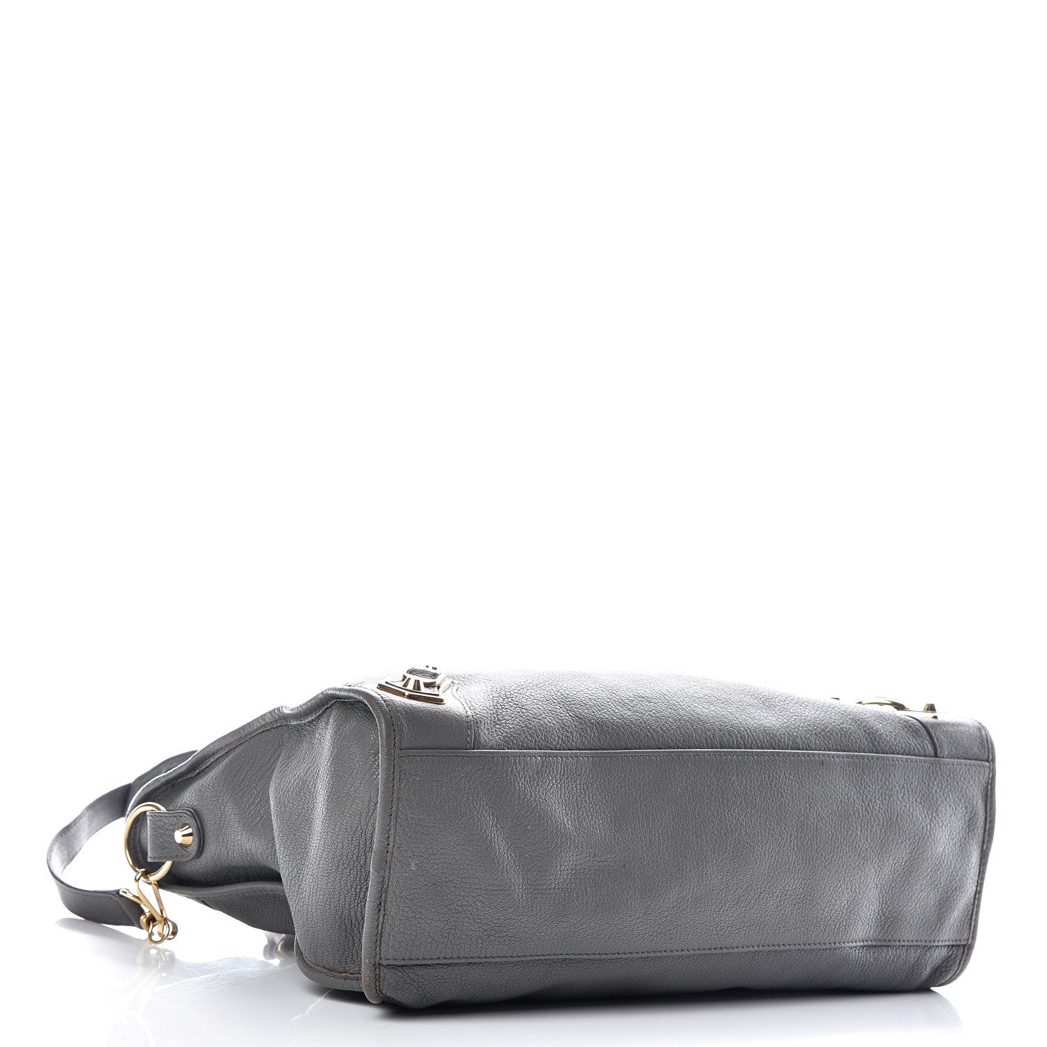 Balenciaga Chevre Gold Metallic Edge Hardware City Gris Acier 4 of 11