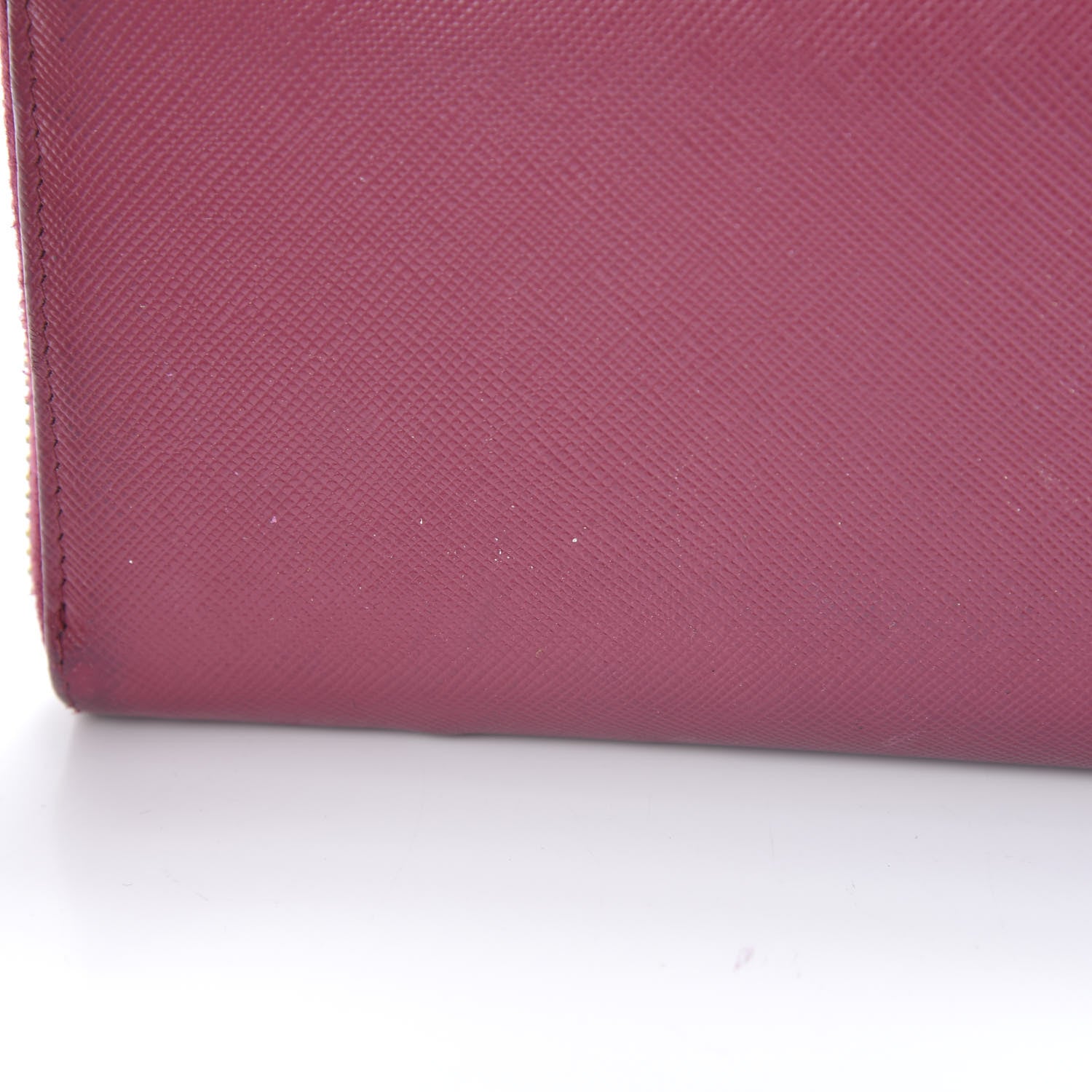 Prada Saffiano Metal Zip Around Wallet Ametista 14 of 15