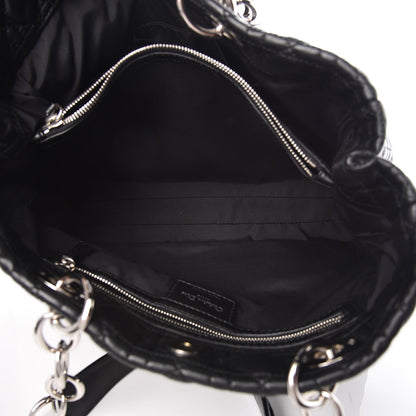 Christian Dior Lambskin Cannage Large Dior Soft Shopping Tote Black 8 of 10