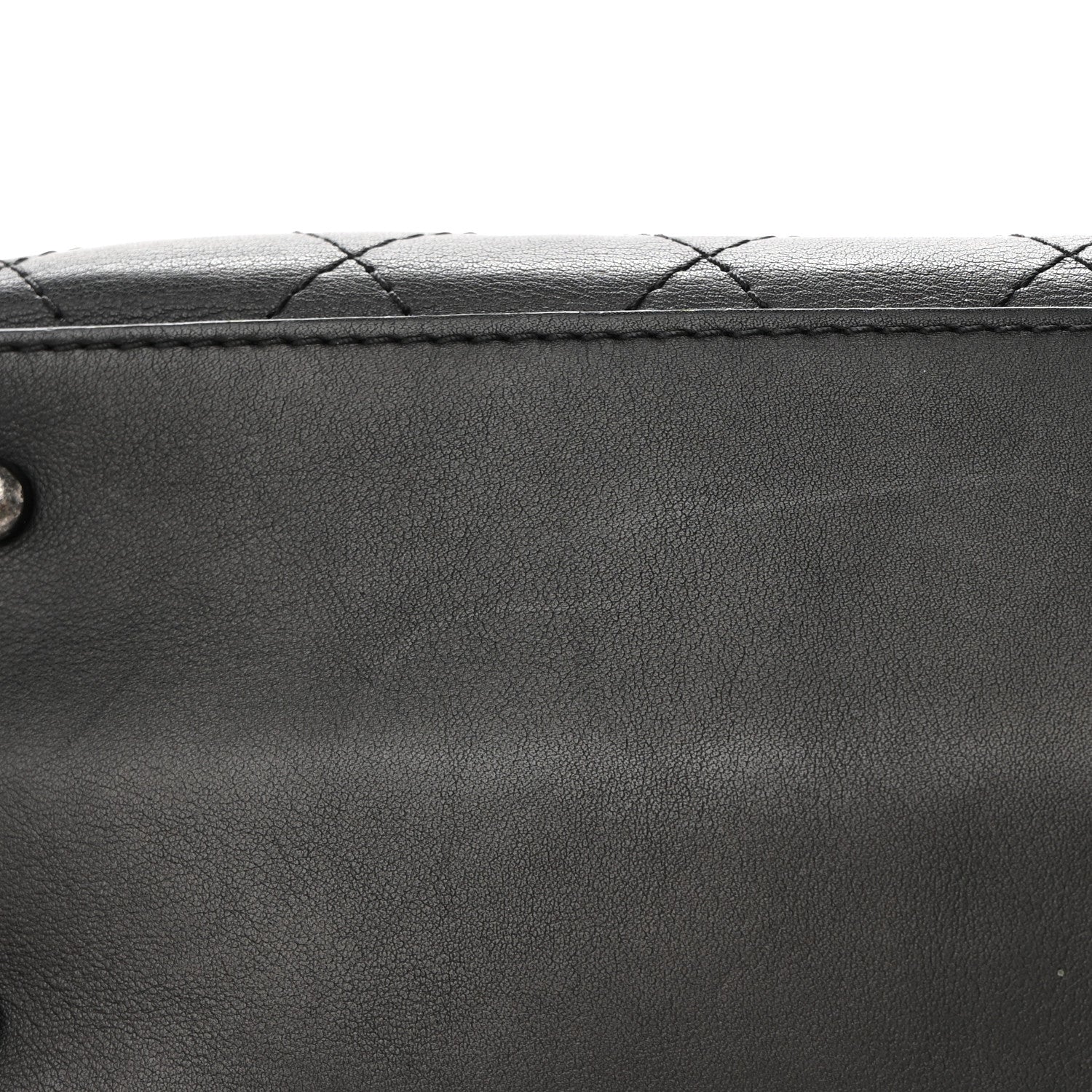 Chanel Calfskin Stitched Paris In Rome Shoulder Bag Black 12 of 13