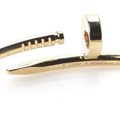 Cartier 18K Yellow Gold Juste Un Clou Bracelet 16 4 of 7