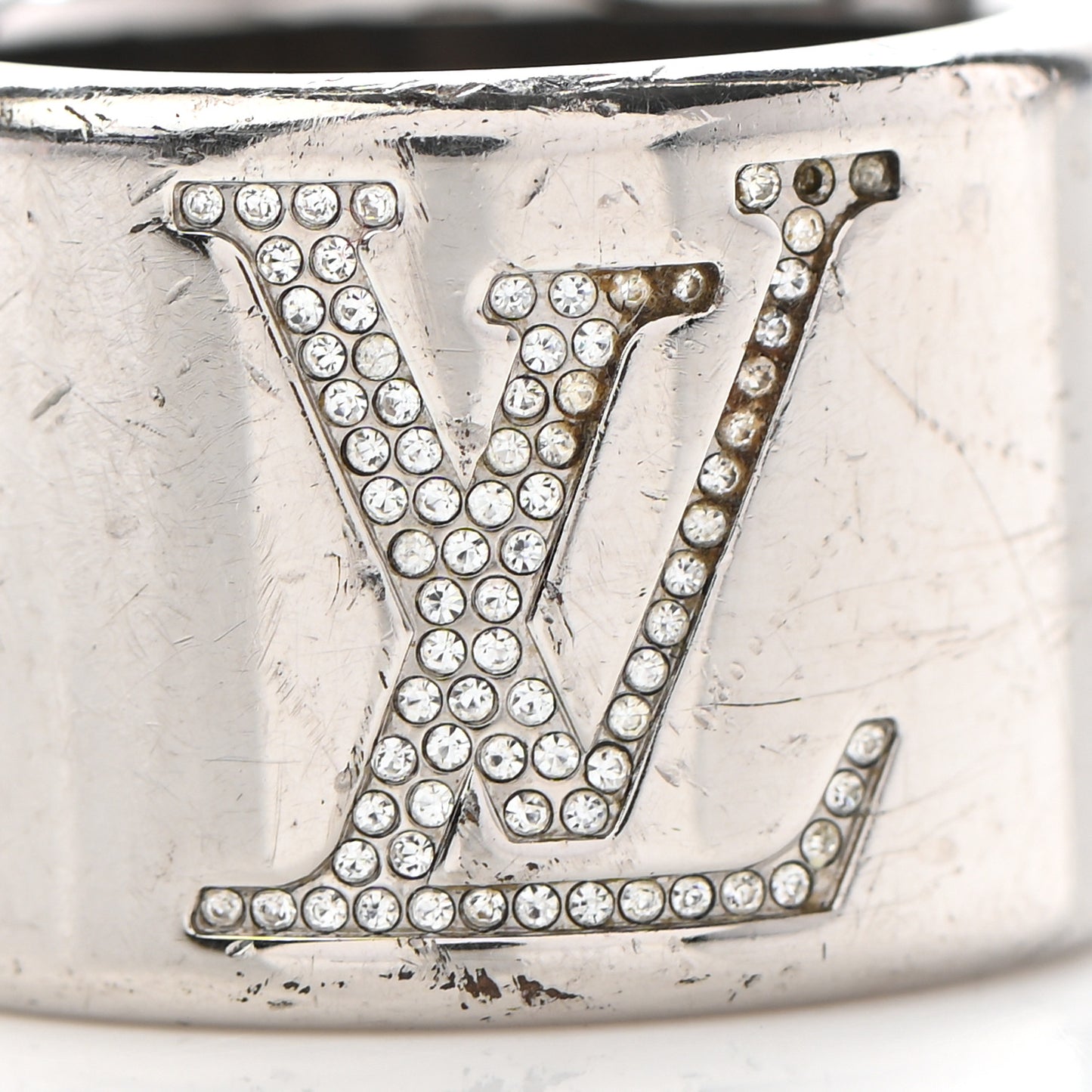 Crystal LV Strass Ring M Silver