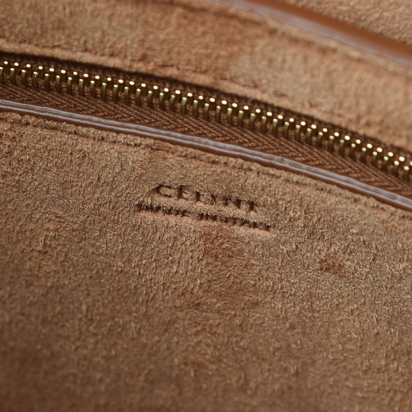 Natural Calfskin Sangle Bucket Bag Tan