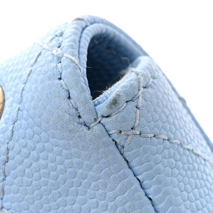 Chanel Caviar Quilted Mini Chain Belt Bag Light Blue 12 of 14