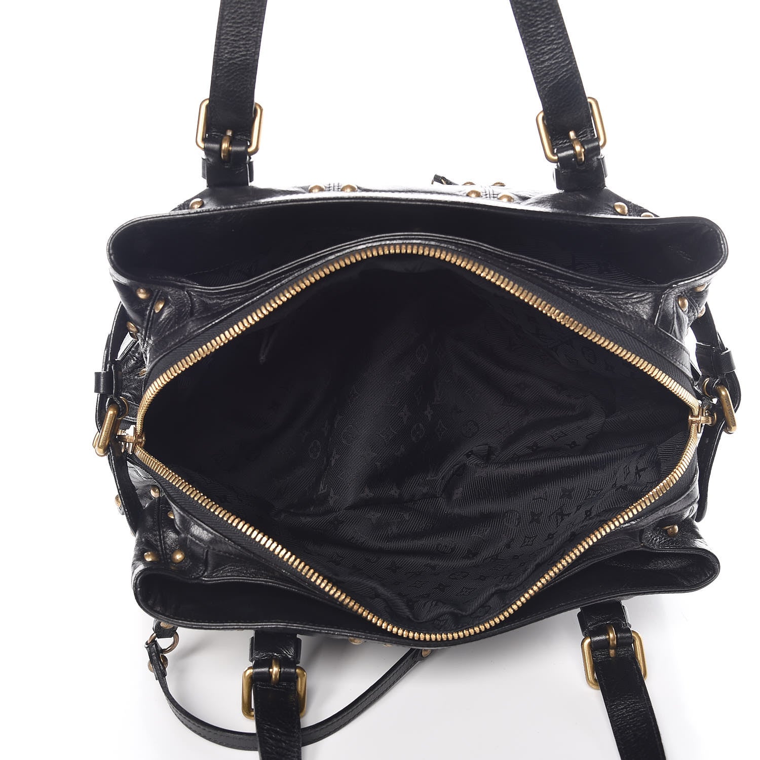 Louis Vuitton Lambskin Riveting Black 5 of 7