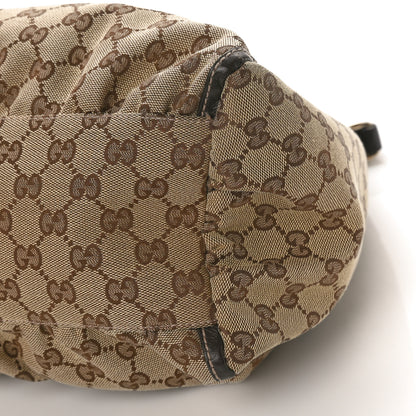 Gucci Monogram Large D Gold Hobo Dark Brown 10 of 12