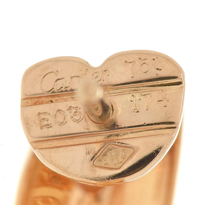Cartier 18K Yellow Gold Diamond Trinity Hoop Earrings 4 of 4